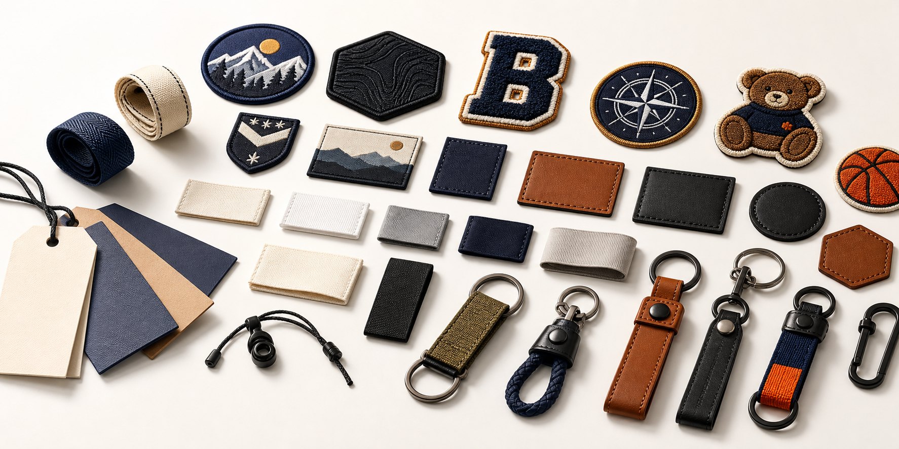 Premium custom labels patches hang tags and garment accessories from Hekang