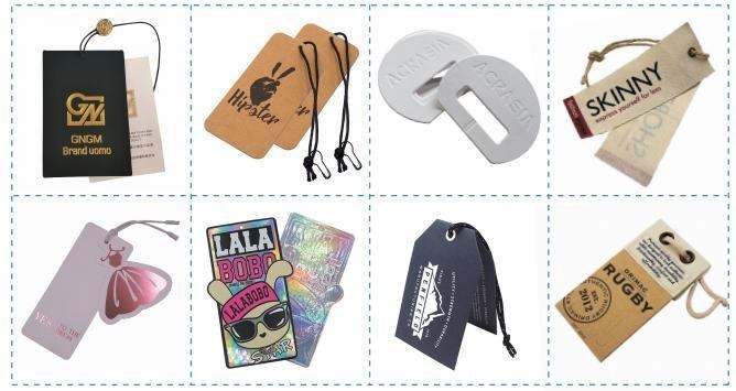 Custom packaging accessories cards tags stickers and packaging sets